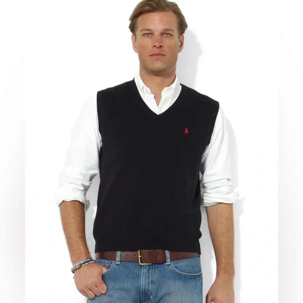 Polo Ralph Lauren V Neck Knit Sweater Vest
